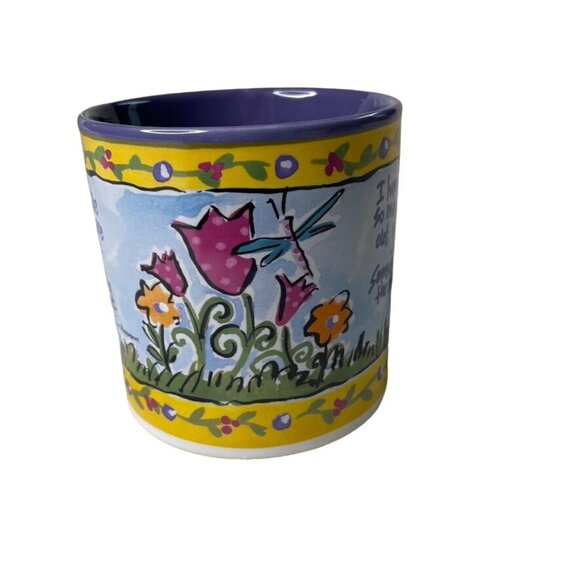 Inspiring Floral Oversize Mug in Gift Box Motivational Quote  Inscribed u - Picture 3 of 8